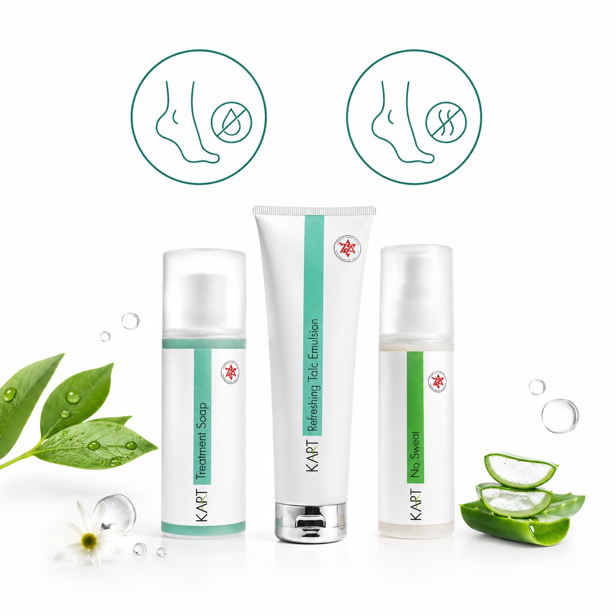 Care kit for feet prone to hyperhidrosis KART 7771 - KART PODOLOGY